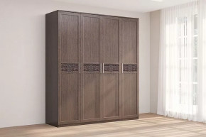 Шкаф 4-х створчатый Кэт-4 Венге Диал в Когалыме - kogalym.mebel-tymen.ru | фото