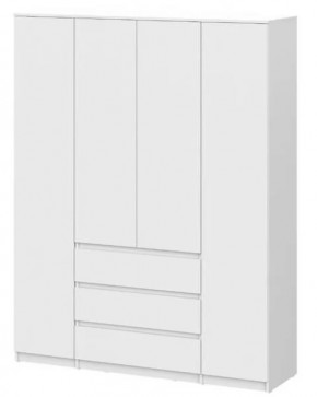 Шкаф четырехстворчатый  Денвер SAFE Белый в Когалыме - kogalym.mebel-tymen.ru | фото