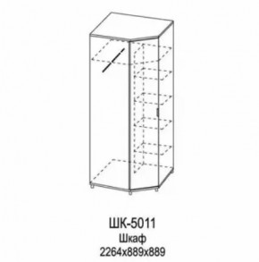 Шкаф для одежды и белья ШК-5011 Грейс в Когалыме - kogalym.mebel-tymen.ru | фото
