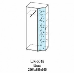 Шкаф для одежды и белья ШК-5018 Грейс в Когалыме - kogalym.mebel-tymen.ru | фото