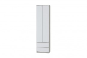 Шкаф для одежды Лори, дуб серый/белый в Когалыме - kogalym.mebel-tymen.ru | фото