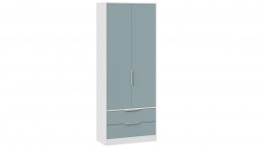 Шкаф для одежды «Марли» Белый, Серо-голубой в Когалыме - kogalym.mebel-tymen.ru | фото
