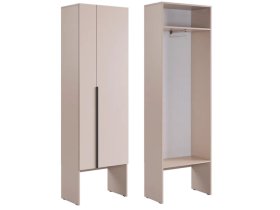 Шкаф двухдверный L600 Баско кашемир в Когалыме - kogalym.mebel-tymen.ru | фото