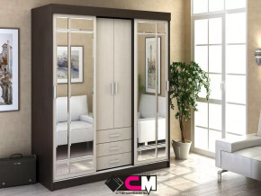 Шкаф-купе Лидер 1К Венге/Дуб белфорт в Когалыме - kogalym.mebel-tymen.ru | фото