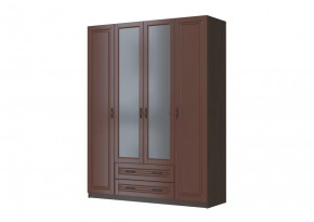 Шкаф ШР-4 "Кантри" 2 зеркала, орех в Когалыме - kogalym.mebel-tymen.ru | фото