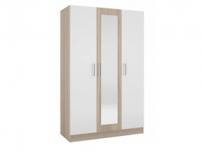 Шкаф трехстворчатый Леси Сонома-Белый в Когалыме - kogalym.mebel-tymen.ru | фото