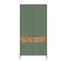 SIENA шкаф SZF2D (Дымчатый зеленый/Дуб вотан) в Когалыме - kogalym.mebel-tymen.ru | фото