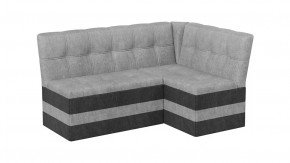 Скамья угловая «Оскар» исп. 2 Микровелюр Wellmart Silver, Graphite в Когалыме - kogalym.mebel-tymen.ru | фото