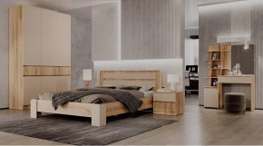 Спальный гарнитур Ленора Дуб вотан/Кашемир в Когалыме - kogalym.mebel-tymen.ru | фото