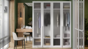 Спальный гарнитур «Порто» №4 Яблоня Беллуно, Белый в Когалыме - kogalym.mebel-tymen.ru | фото