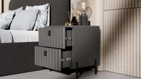 Спальный гарнитур «Тиффани» №2 Серый графит, Графит матовый в Когалыме - kogalym.mebel-tymen.ru | фото