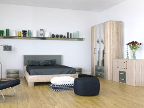 Спальный гарнитур ВЕРСАЛЬ-2 Дуб баррик/Ясень анкор/Белый в Когалыме - kogalym.mebel-tymen.ru | фото
