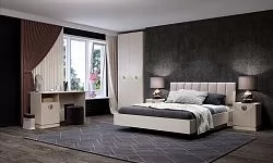 Спальня №2 "Капри" Сатин в Когалыме - kogalym.mebel-tymen.ru | фото
