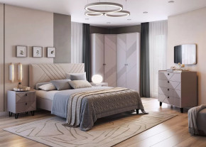 Спальня Кашемир №3, кашемир/сантьяго в Когалыме - kogalym.mebel-tymen.ru | фото