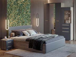 Спальня Наоми графит нубук в Когалыме - kogalym.mebel-tymen.ru | фото