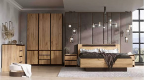 Спальня серия Бостон дуб вотан в Когалыме - kogalym.mebel-tymen.ru | фото