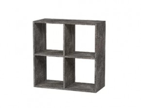 Стеллаж 4 секции графит Герда в Когалыме - kogalym.mebel-tymen.ru | фото