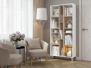 Стеллаж Asti Сонома-Белый в Когалыме - kogalym.mebel-tymen.ru | фото