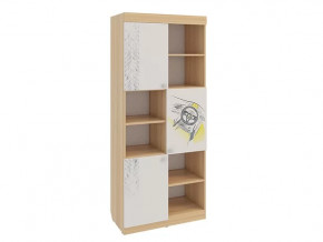 Стеллаж Форсаж дуб сонома/белый в Когалыме - kogalym.mebel-tymen.ru | фото