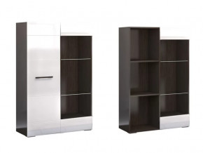 Стеллаж Ненси Венге-Белый глянец в Когалыме - kogalym.mebel-tymen.ru | фото