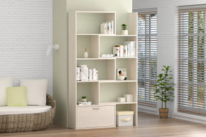 Стеллаж раздвижной, 718/1300 мм бодега белая Диал в Когалыме - kogalym.mebel-tymen.ru | фото