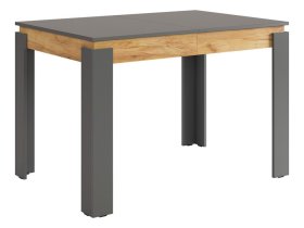 Стол обеденный раздвижной Гермес 2 графит/дуб крафт золотой в Когалыме - kogalym.mebel-tymen.ru | фото