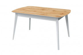 Стол обеденный Прайм, дуб вотан/белый в Когалыме - kogalym.mebel-tymen.ru | фото