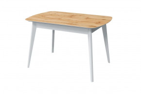 Стол обеденный Прайм, дуб вотан/белый в Когалыме - kogalym.mebel-tymen.ru | фото