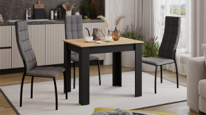 Стол обеденный «Промо» тип 1 Черный, Дуб Крафт золотой в Когалыме - kogalym.mebel-tymen.ru | фото