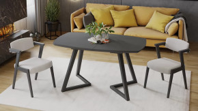 Стол обеденный «TESCA 2» Графит, Стекло графит матовое в Когалыме - kogalym.mebel-tymen.ru | фото