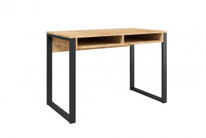 Стол письменный Лунар, дуб бунратти/черный в Когалыме - kogalym.mebel-tymen.ru | фото