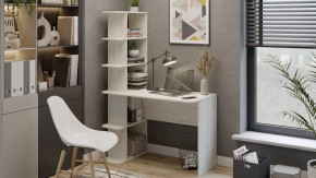 Стол письменный тип 4 Дуб крафт белый в Когалыме - kogalym.mebel-tymen.ru | фото