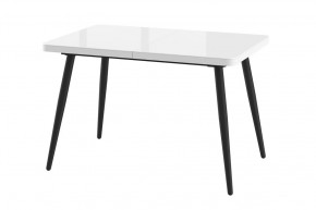 Стол раздвижной Borg-120, оптивайт белый/черный в Когалыме - kogalym.mebel-tymen.ru | фото