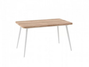 Стол раздвижной Borg radial-140, дуб каньон/белый в Когалыме - kogalym.mebel-tymen.ru | фото