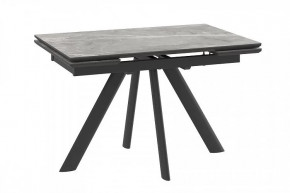 Стол раздвижной Jack-120, stone grey st cer/черный в Когалыме - kogalym.mebel-tymen.ru | фото