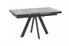 Стол раздвижной Jack-140, stone grey st cer/черный в Когалыме - kogalym.mebel-tymen.ru | фото