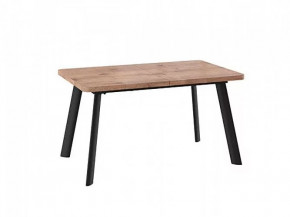 Стол раздвижной LEON LUX RADIAL-140 дуб веллингтон/черный в Когалыме - kogalym.mebel-tymen.ru | фото