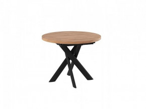 Стол раздвижной RONALDO-100, дуб велингтон/черный в Когалыме - kogalym.mebel-tymen.ru | фото