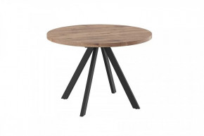 Стол раздвижной RONDO М-110, дуб велингтон/черный в Когалыме - kogalym.mebel-tymen.ru | фото