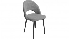 Стул «Амели» (конус Т2) Черный муар, Велюр DREAM Grey (серый) в Когалыме - kogalym.mebel-tymen.ru | фото