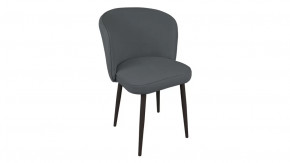 Стул «Боско»  Черный муар, Велюр DREAM Grafit (темно-серый) в Когалыме - kogalym.mebel-tymen.ru | фото