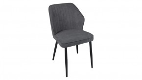 Стул «Крис» Черный муар, Микровелюр BRENDY Graphite в Когалыме - kogalym.mebel-tymen.ru | фото
