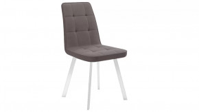 Стул «Рони»  Белый муар, Микровелюр BRENDY Latte в Когалыме - kogalym.mebel-tymen.ru | фото