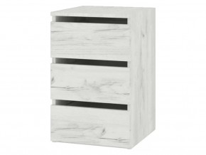 Тумба Кент-1 Секция-4 Дуб Крафт Белый в Когалыме - kogalym.mebel-tymen.ru | фото