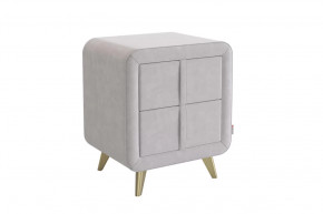 Тумба прикроватная Софи 2 галька (велюр) в Когалыме - kogalym.mebel-tymen.ru | фото