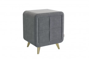 Тумба прикроватная Софи 2 графит (велюр) в Когалыме - kogalym.mebel-tymen.ru | фото