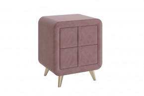 Тумба прикроватная Софи 2 пудра (велюр) в Когалыме - kogalym.mebel-tymen.ru | фото