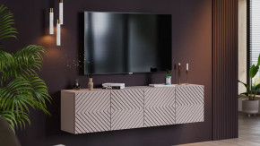 Тумба ТВ Танго Глиняно серый/Холст Латте в Когалыме - kogalym.mebel-tymen.ru | фото