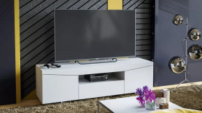 Тумба ТВ тип 1 Белый Ясень в Когалыме - kogalym.mebel-tymen.ru | фото