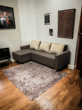 Угловой диван Шерри Савана Шоколад /Подушки  Нео Латте в Когалыме - kogalym.mebel-tymen.ru | фото